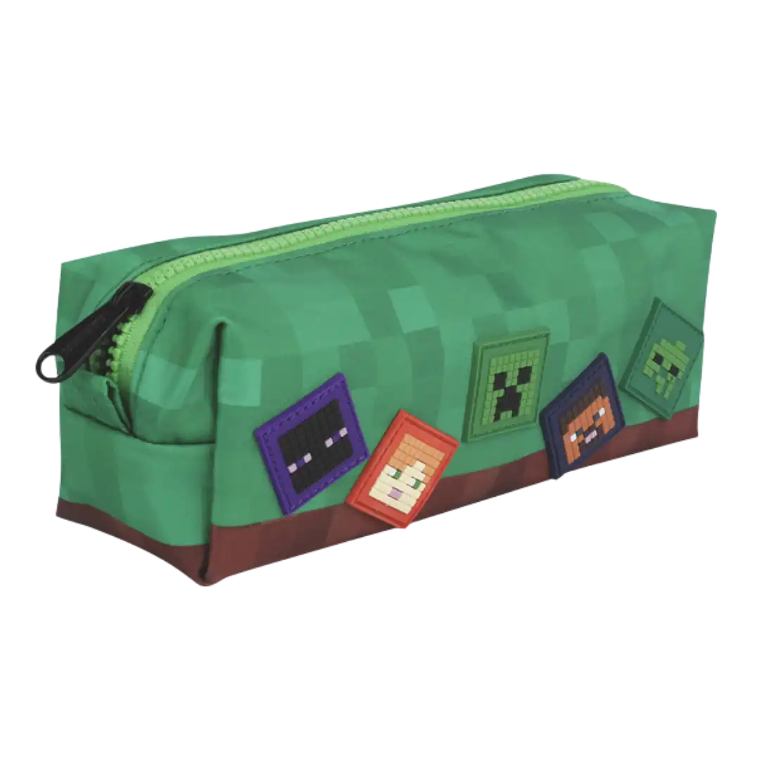 CARTUCHERA RECTANGULAR MOOVING MINECRAFT