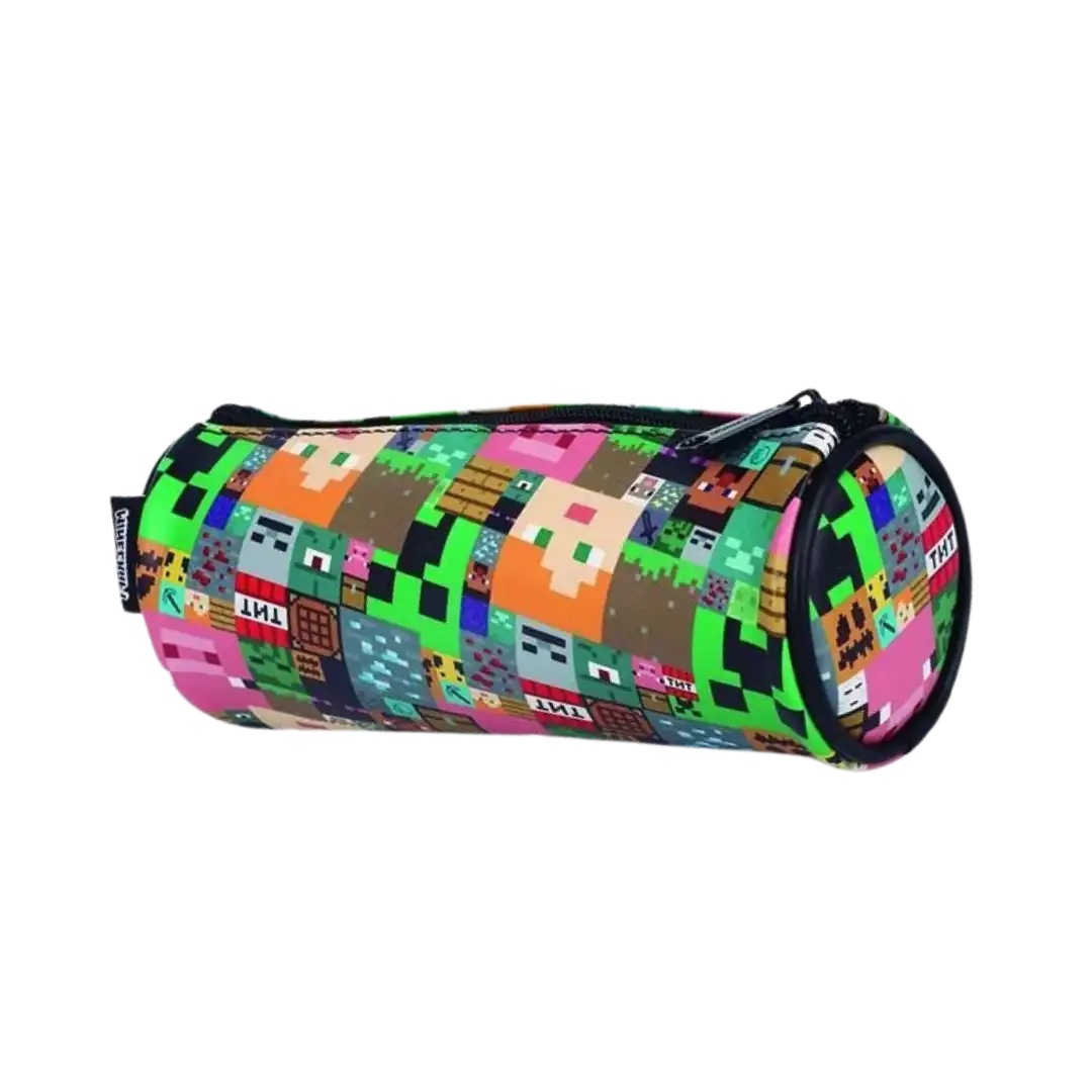 CARTUCHERA TUBO MOOVING MINECRAFT