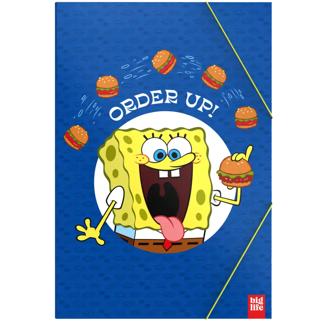 CARPETA PPR 3 SOL C/ELASTICO BOB ESPONJA