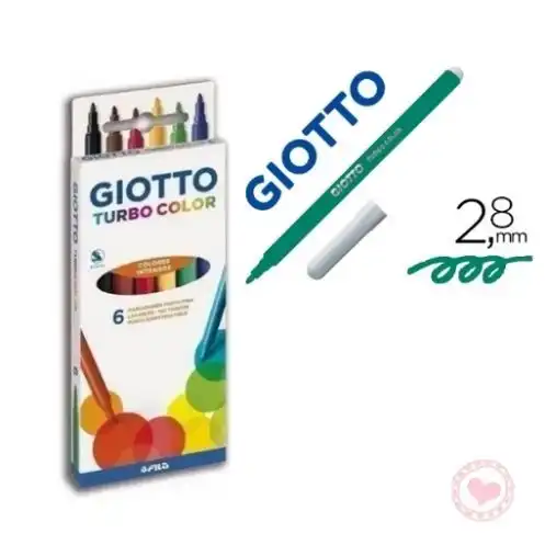 MARCADOR GIOTTO TURBO COLOR X 6