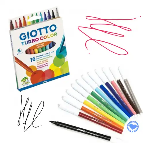 MARCADOR GIOTTO TURBO COLOR X 10