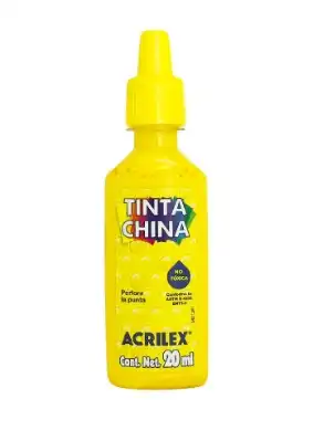 TINTA CHINA ACRILEX AMARILLO ORO