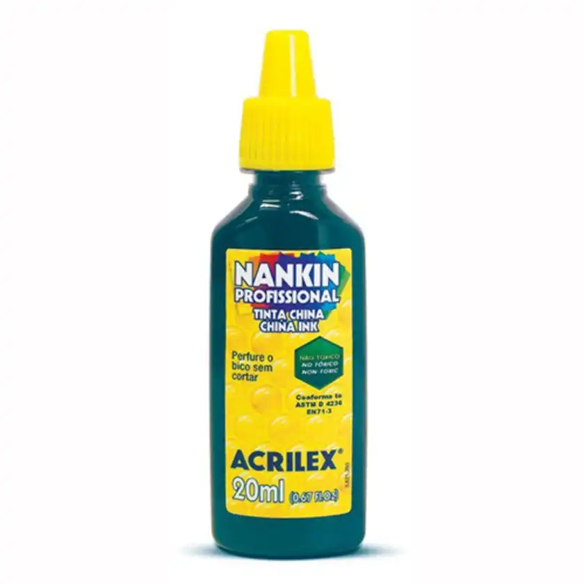 TINTA CHINA ACRILEX VERDE