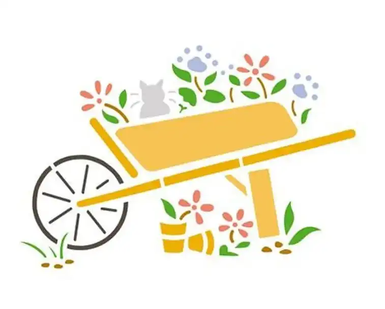 STENCIL 21X5 WAGON