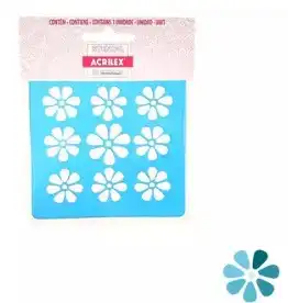 STENCIL 10X10 FLORES