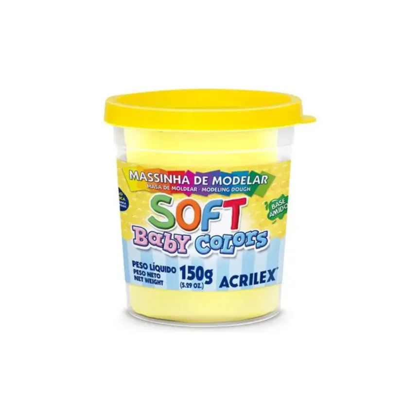 MASA DE MODELAR SOFT 150GR AMARILLO BEBE 07315 808