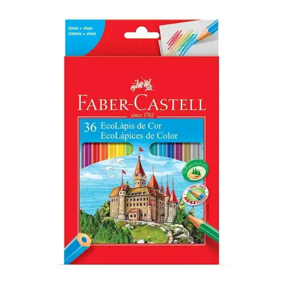 LAPIZ COLOR FABER X 36 LARGO