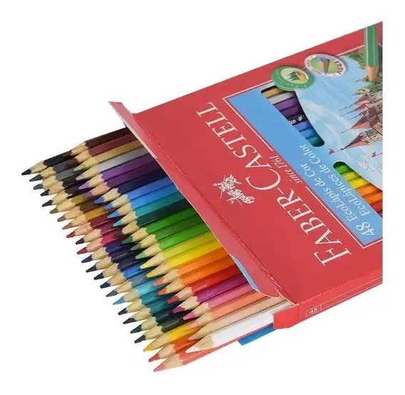 LAPIZ COLOR FABER X 48 LARGO