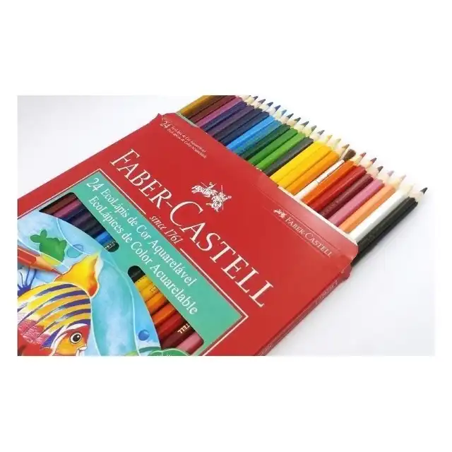 LAPIZ COLOR FABER X 24 ACUARELABLE