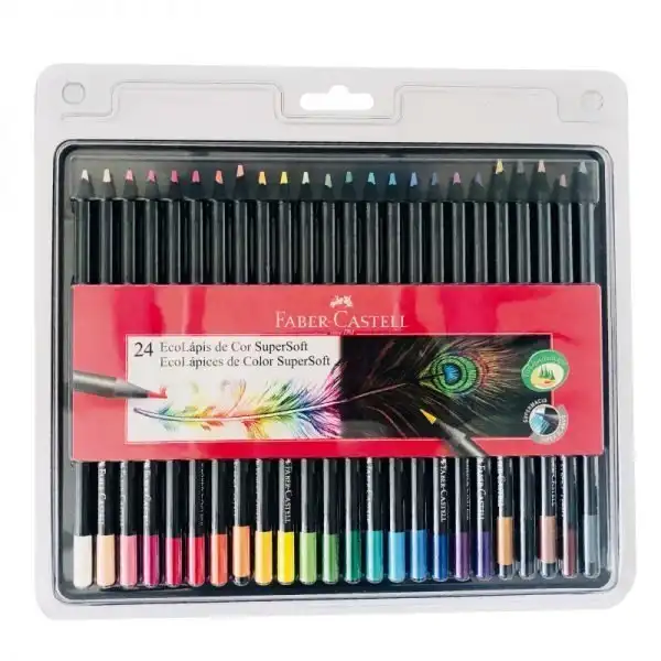 LAPIZ COLOR FABER X 24 SUPERSOFT