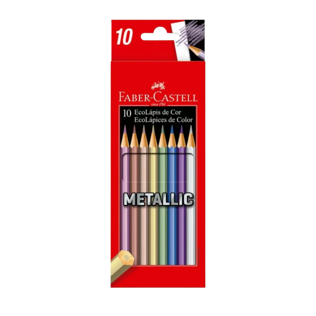 LAPIZ COLORFABER  X 10 COLORES METALIC