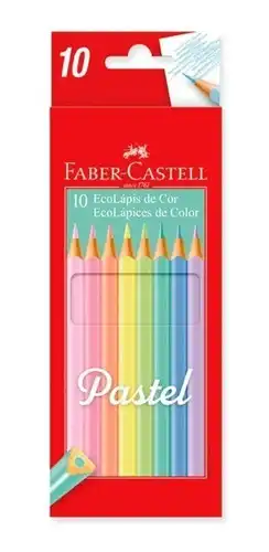 LAPIZ COLOR FABER PASTEL X 10
