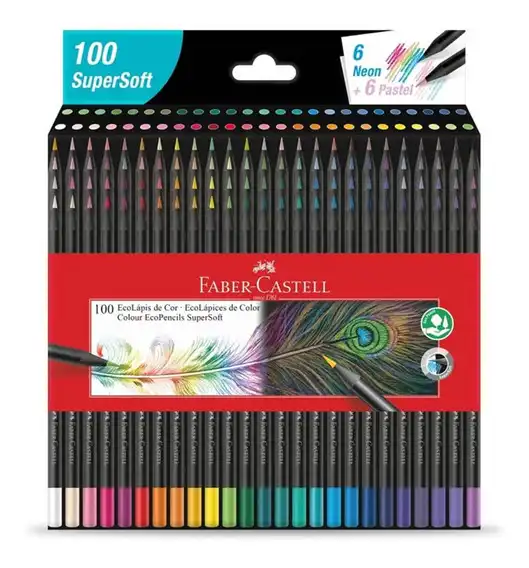 LAPIZ FABER CASTELL X 100 SUPERSOFT