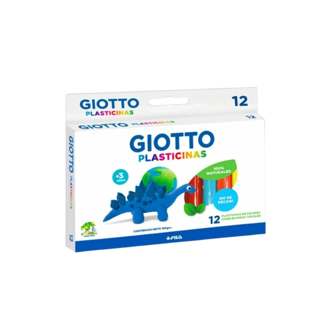 PLASTILINA GIOTTO NATURAL X 12