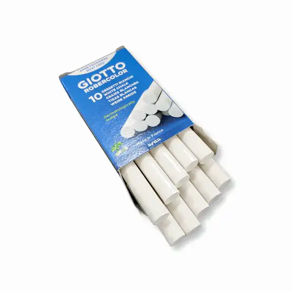 TIZA GIOTTO X 10 BLANCA