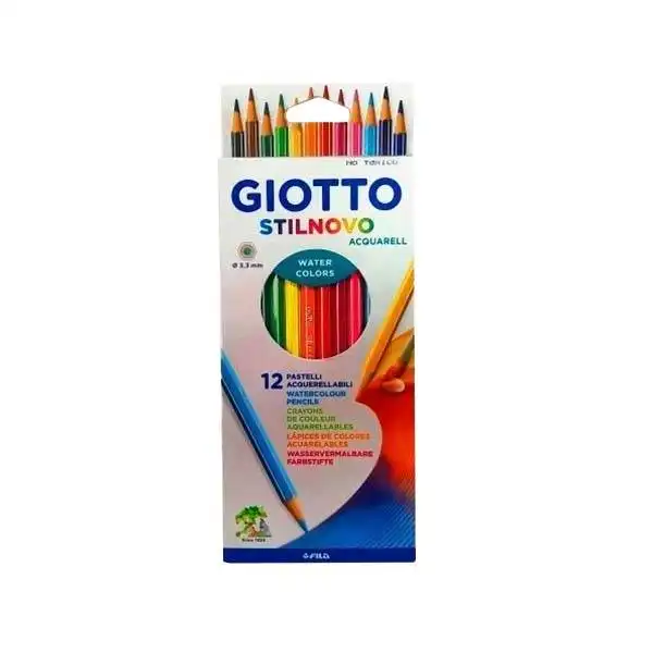 LAPIZ GIOTTO STILNOVO ACUARELABLE X12 LARGOS