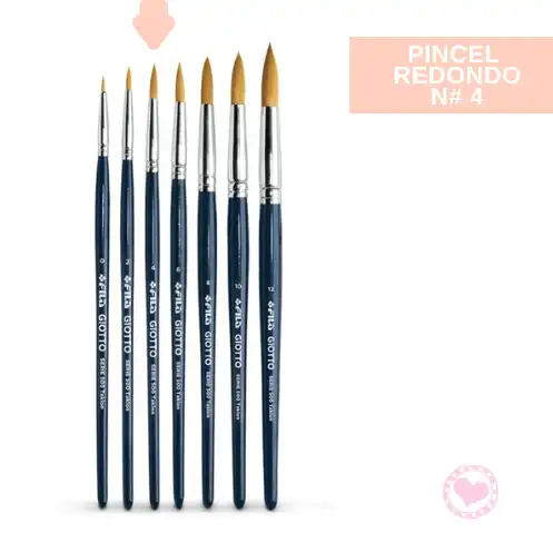 PINCEL GIOTTO N 4 CHATO X 12
