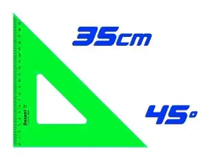 ESCUADRA DOZENT ACRIL. TECNICA 35X45 CM 2636
