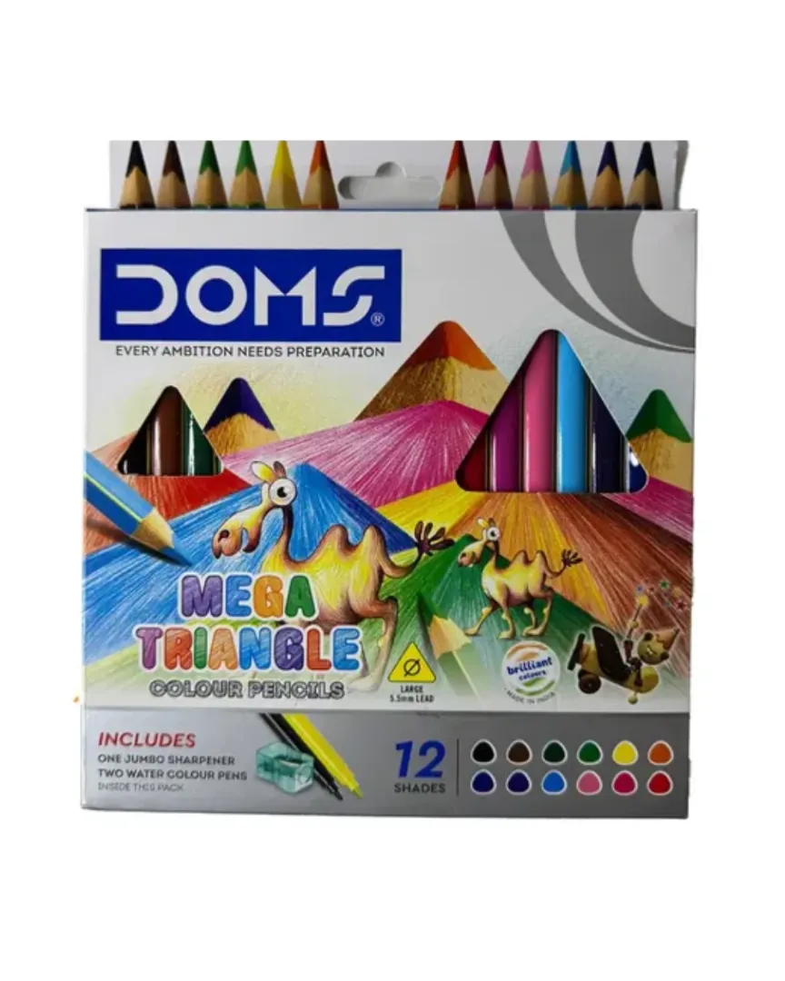 LAPIZ COLOR DOMS TRIANGULAR MEGA X 12