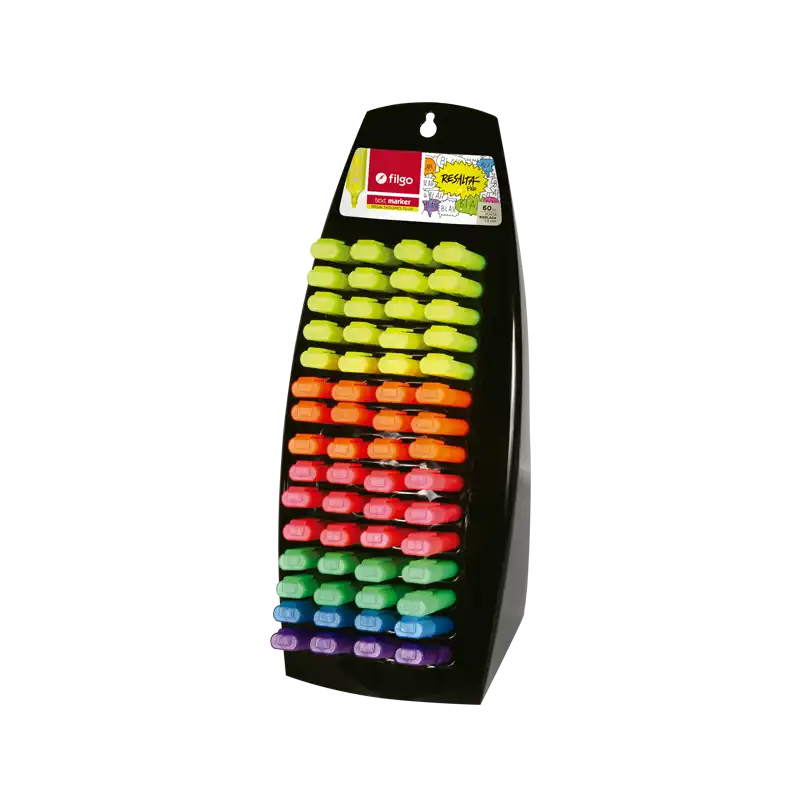 EXHIBIDOR RESALTADOR FILGO TEXT FLUO X 60